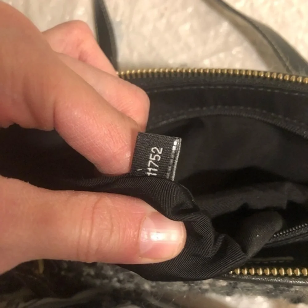 Kate spade black gray and white wool bag made in Italy